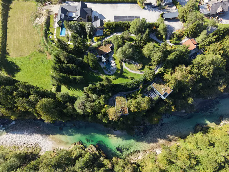 Das Areal in Palfau am smaragdgrünen Fluss